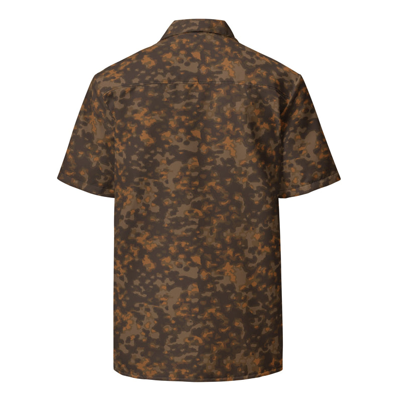 Rauchtarnmuster Autumn CAMO Unisex Short-Sleeve Button Shirt - Button-Up
