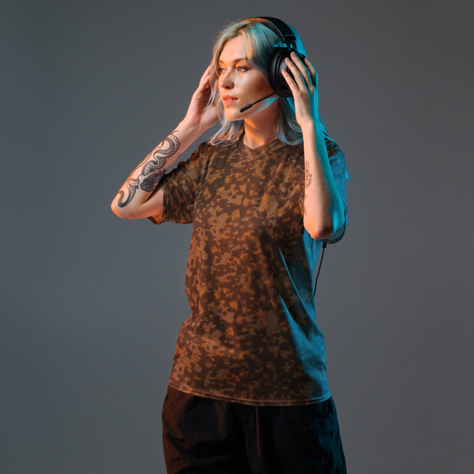 German Rauchtarnmuster Autumn CAMO unisex sports jersey - Sports Jerseys