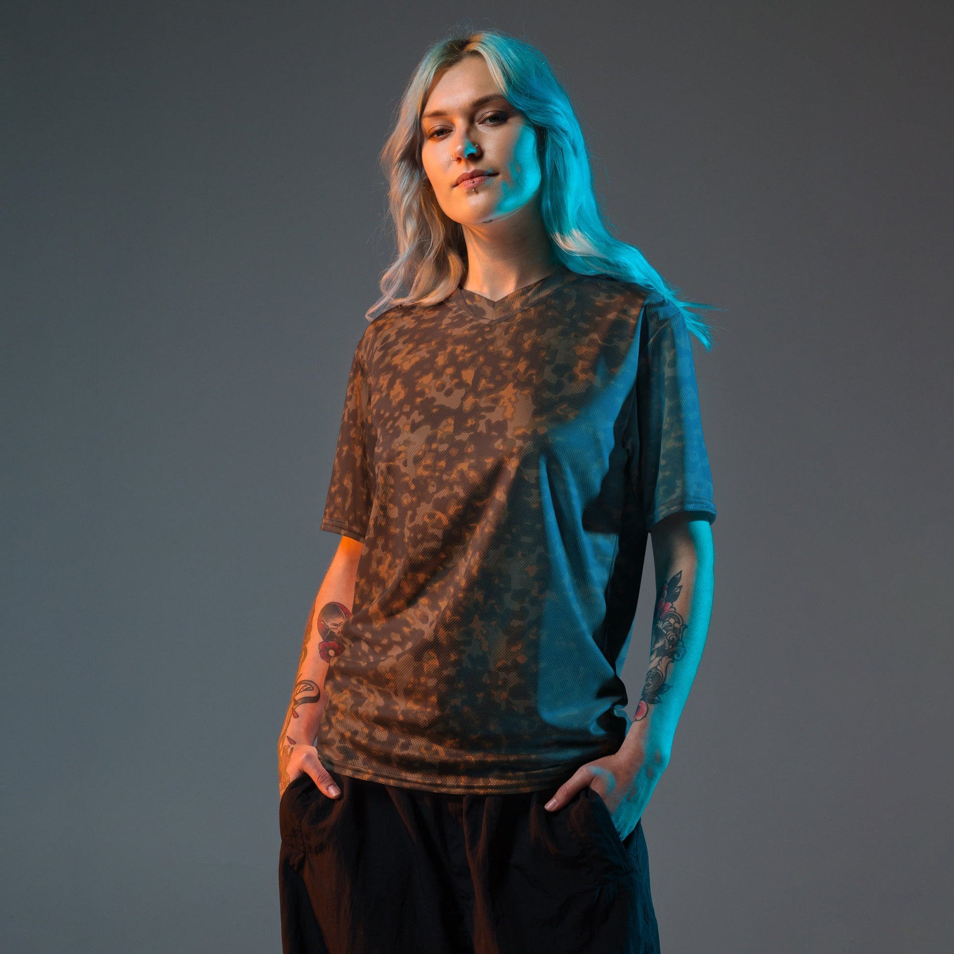 German Rauchtarnmuster Autumn CAMO unisex sports jersey - Sports Jerseys