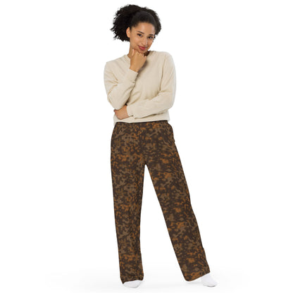 German Rauchtarnmuster Autumn CAMO unisex wide leg pants Wide Pants