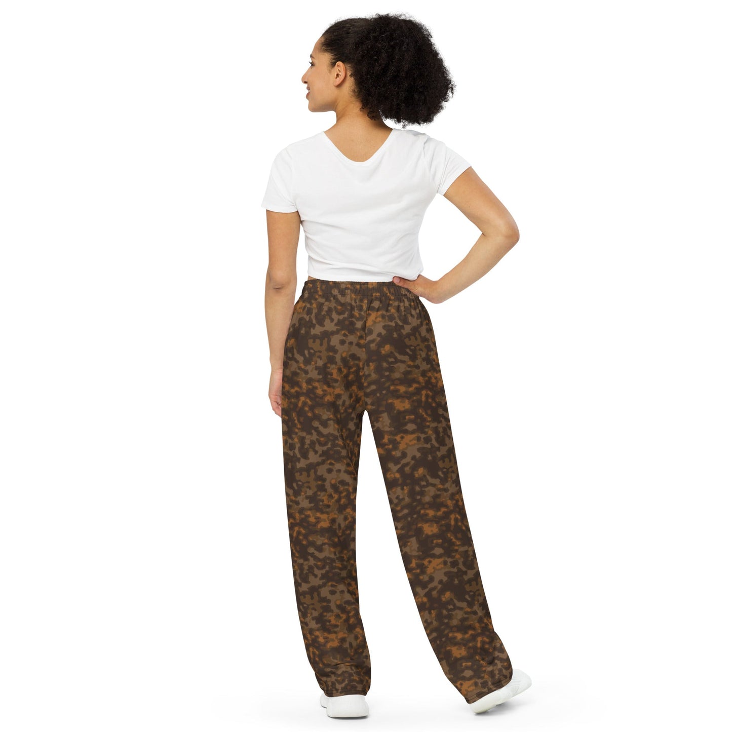 German Rauchtarnmuster Autumn CAMO unisex wide leg pants Wide Pants