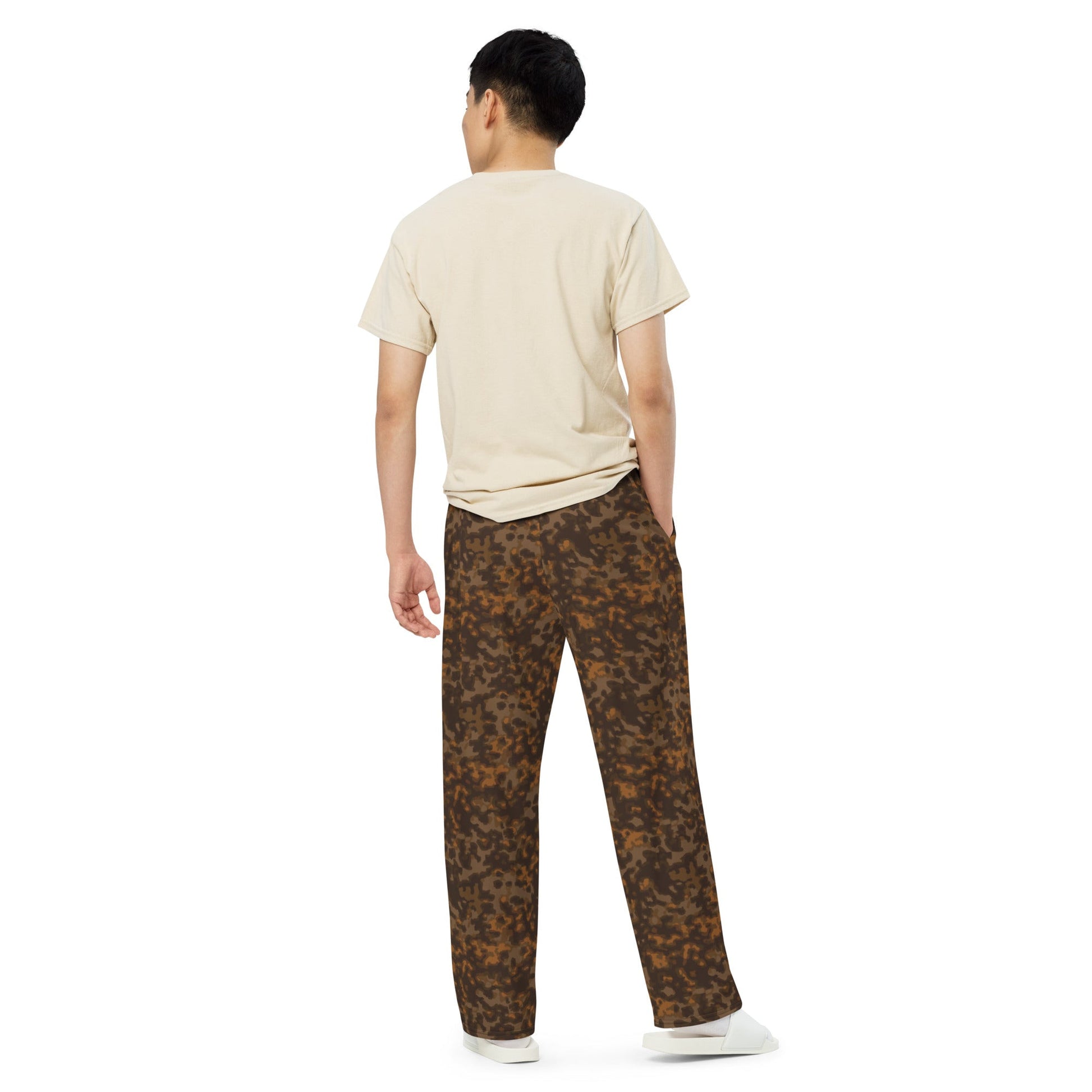 German Rauchtarnmuster Autumn CAMO unisex wide leg pants Wide Pants