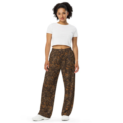 German Rauchtarnmuster Autumn CAMO unisex wide leg pants Wide Pants