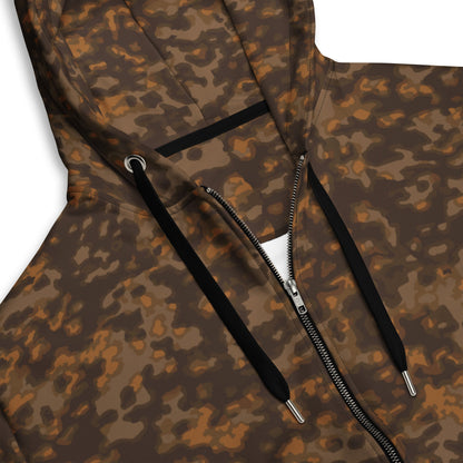German Rauchtarnmuster Autumn CAMO Unisex zip hoodie Zip Hoodies