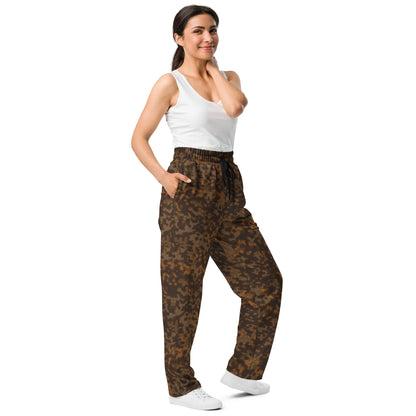 German Rauchtarnmuster Autumn CAMO Unisex Wide-Leg Joggers