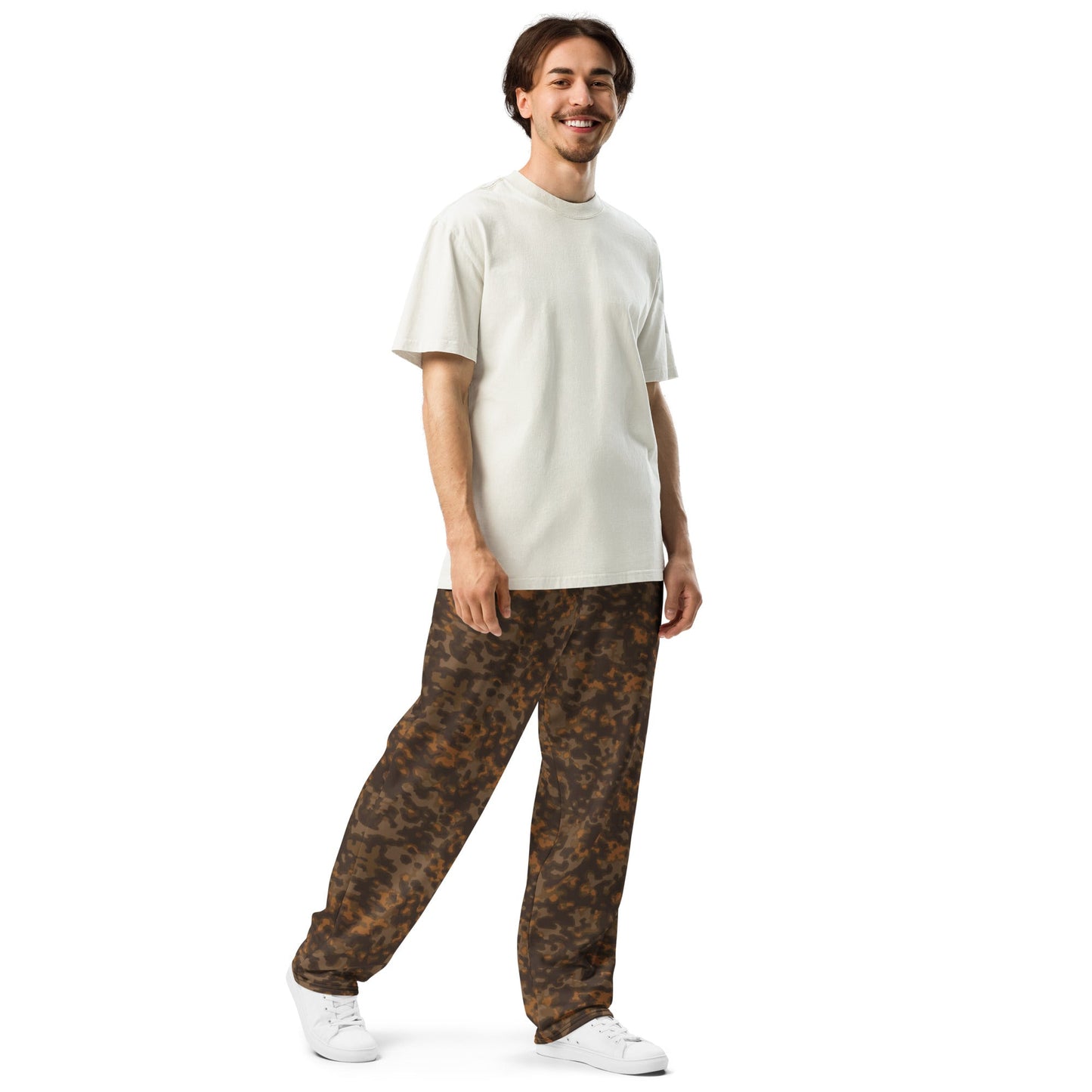 German Rauchtarnmuster Autumn CAMO Unisex Wide-Leg Joggers