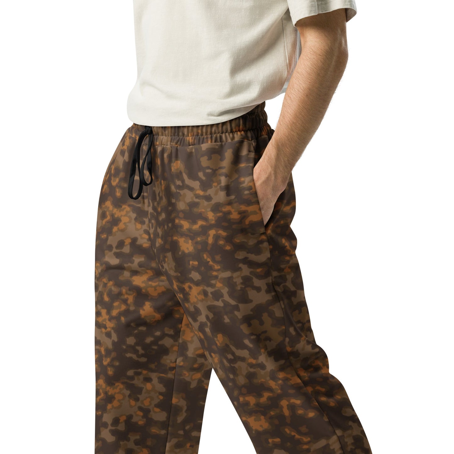 German Rauchtarnmuster Autumn CAMO Unisex Wide-Leg Joggers