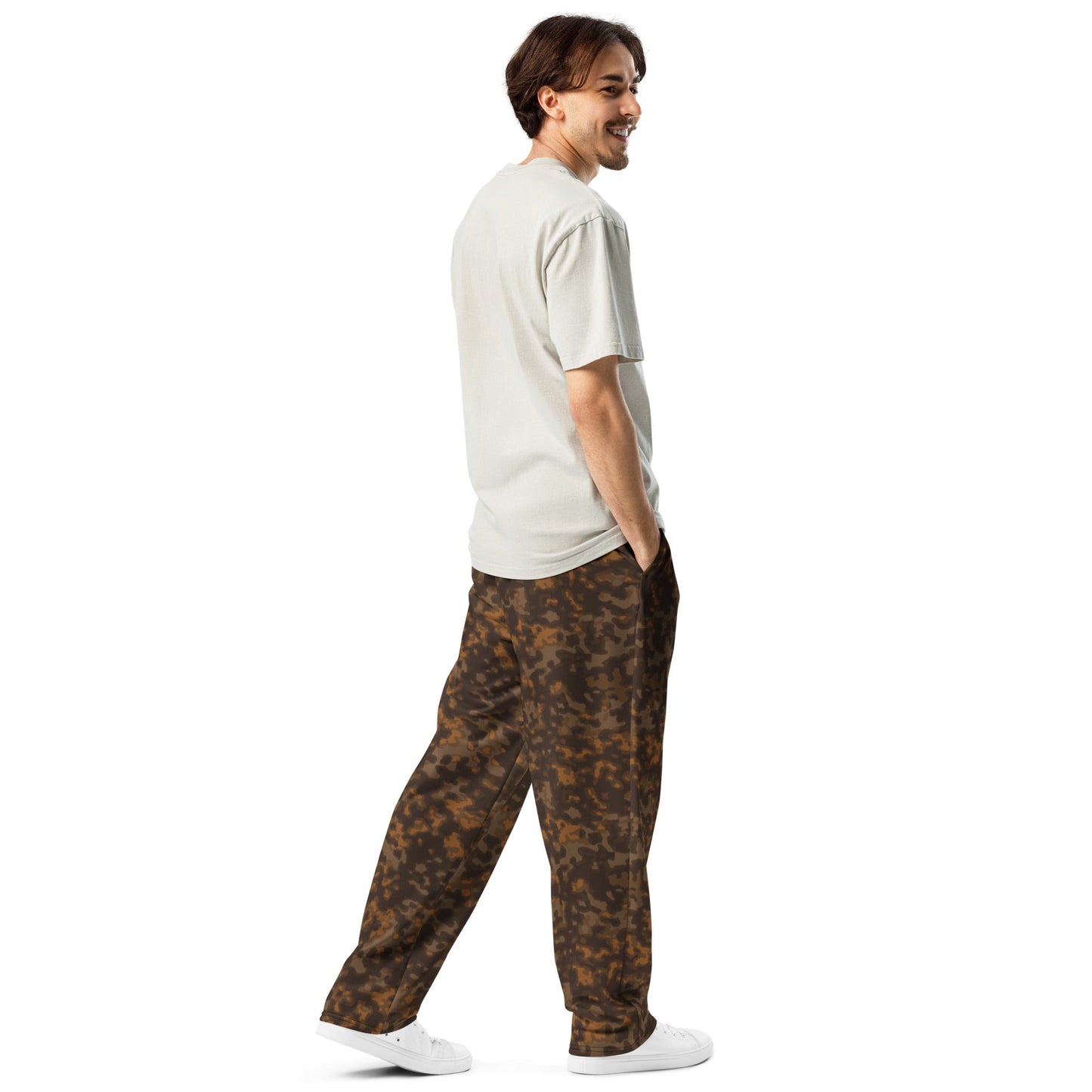 German Rauchtarnmuster Autumn CAMO Unisex Wide-Leg Joggers