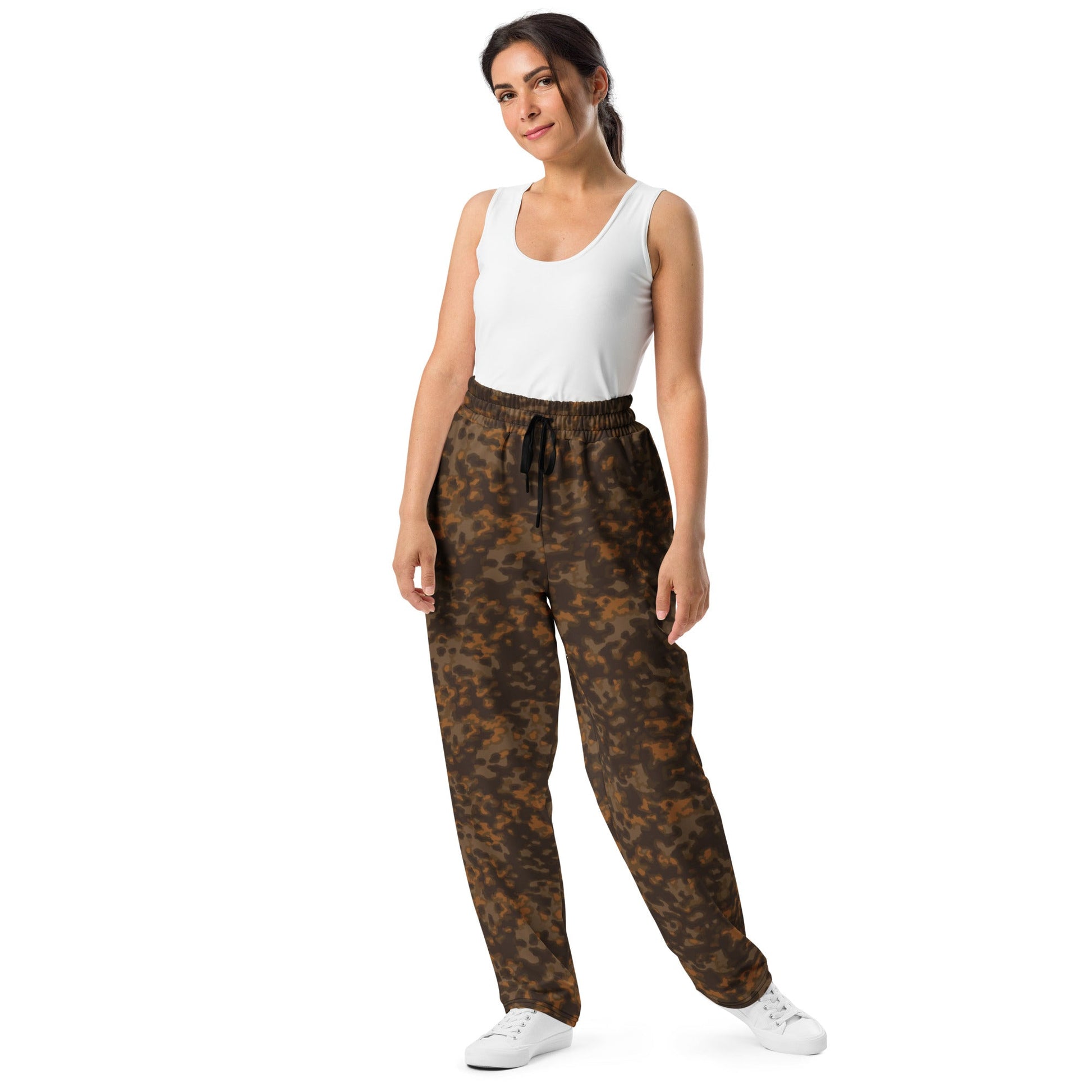 German Rauchtarnmuster Autumn CAMO Unisex Wide-Leg Joggers