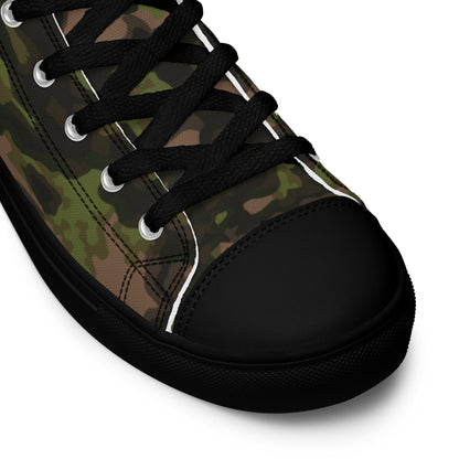 German Rauchtarnmuster Spring CAMO Mens high top canvas shoes - High Top Canvas Shoes