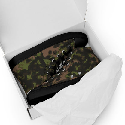 German Rauchtarnmuster Spring CAMO Mens high top canvas shoes - High Top Canvas Shoes