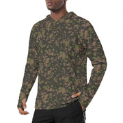 Rauchtarnmuster Spring CAMO Mens Sunscreen Sports Hoodie With Thumb Holes - S / White