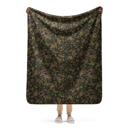German Rauchtarnmuster Spring CAMO Sherpa blanket - 50″×60″ - Blanket