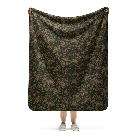 German Rauchtarnmuster Spring CAMO Sherpa blanket - 50″×60″ - Blanket