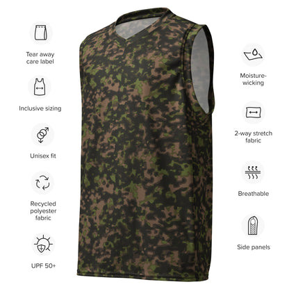 German Rauchtarnmuster Spring CAMO unisex basketball jersey Basketball Jerseys