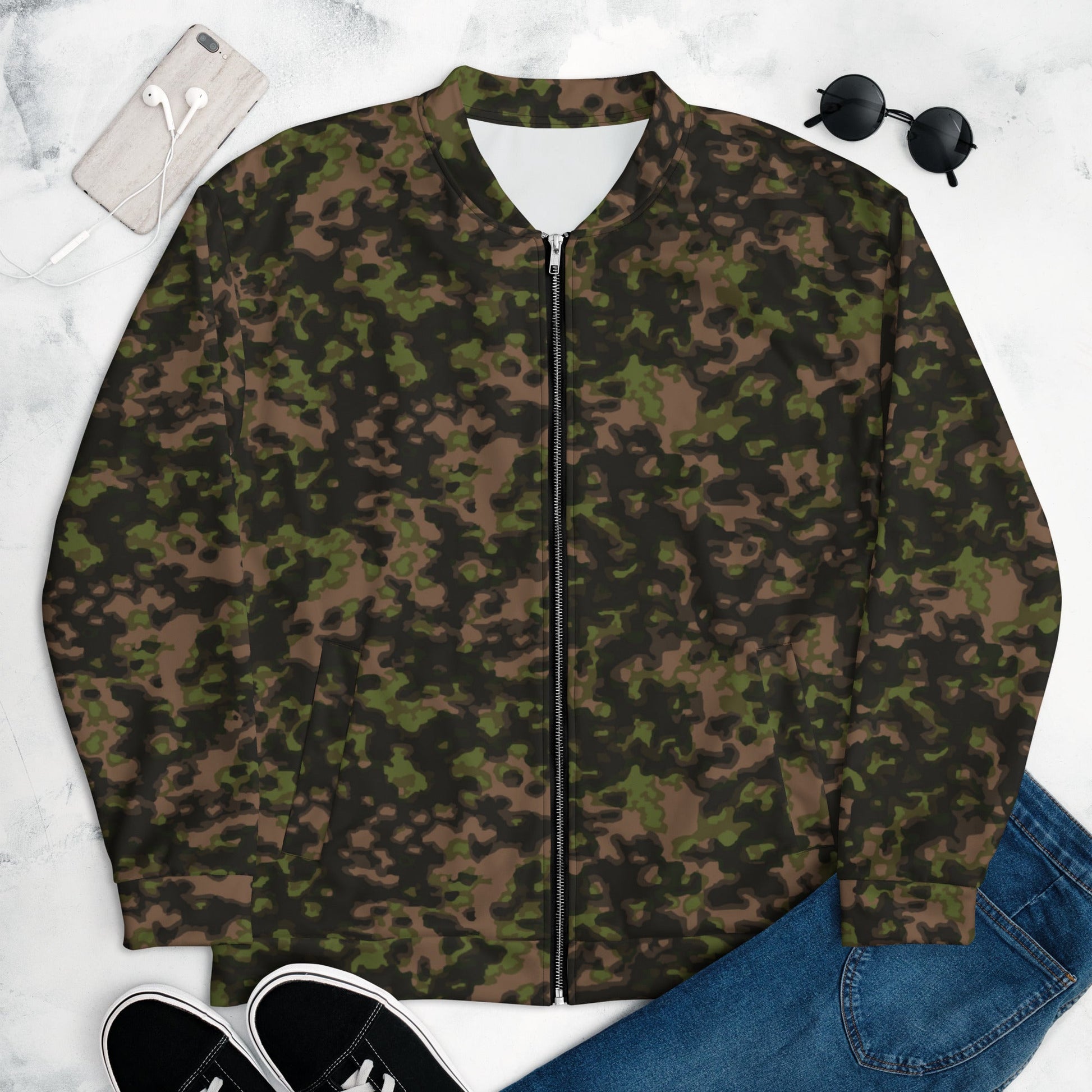 German Rauchtarnmuster Spring CAMO Unisex Bomber Jacket - Jackets