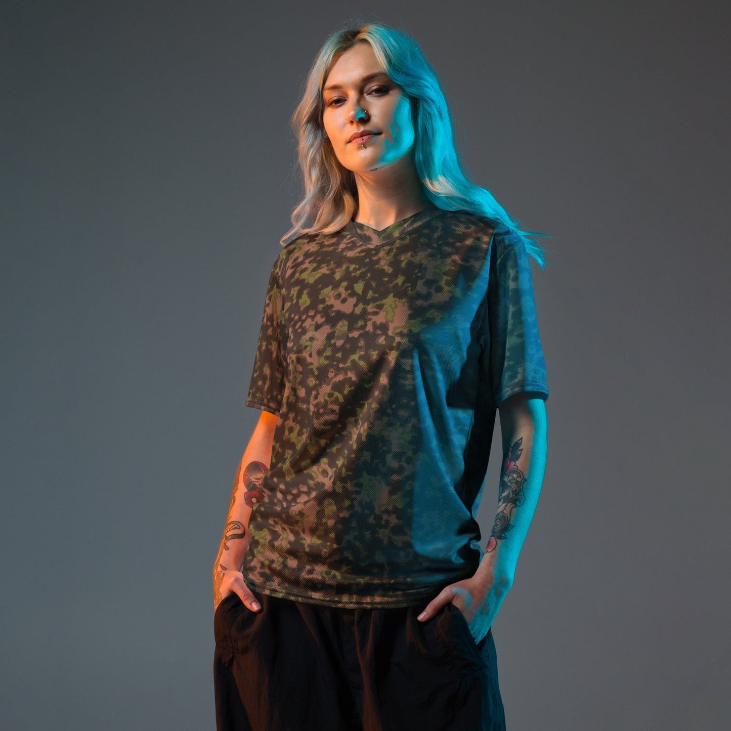 German Rauchtarnmuster Spring CAMO unisex sports jersey Sports Jerseys