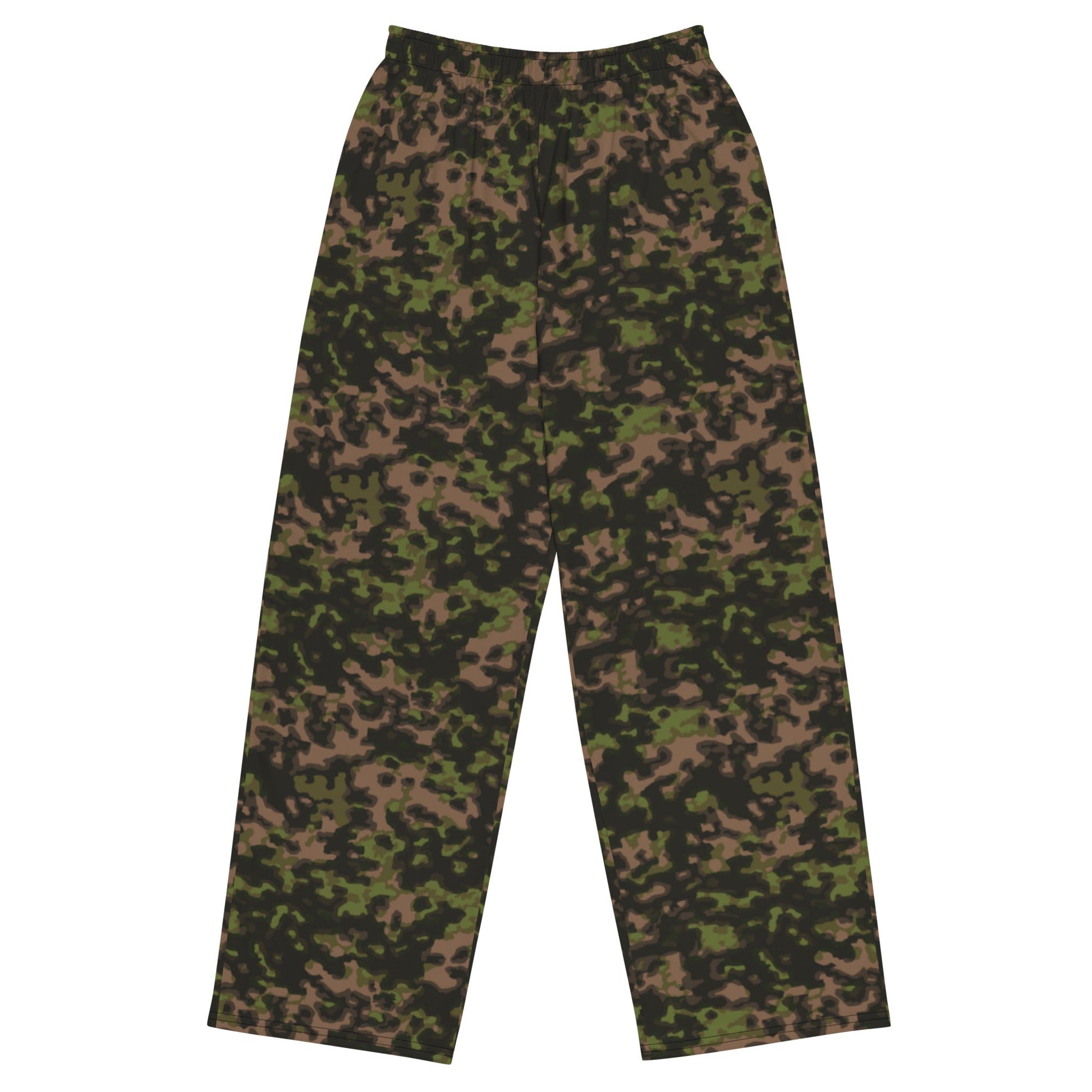 German Rauchtarnmuster Spring CAMO unisex wide-leg pants - 2XS - Wide-leg Pants