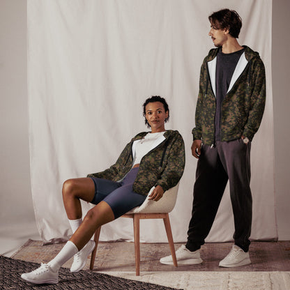 German Rauchtarnmuster Spring CAMO Unisex zip hoodie Zip Hoodies