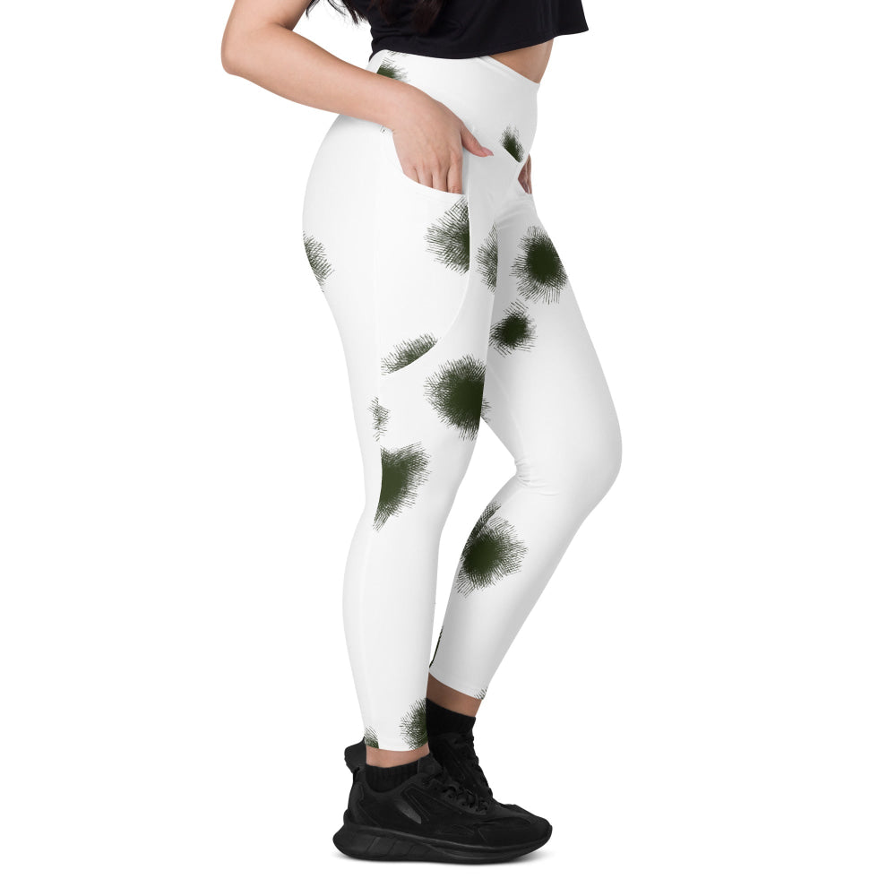 German Schneetarn CAMO Leggings with pockets - Womens With Pockets