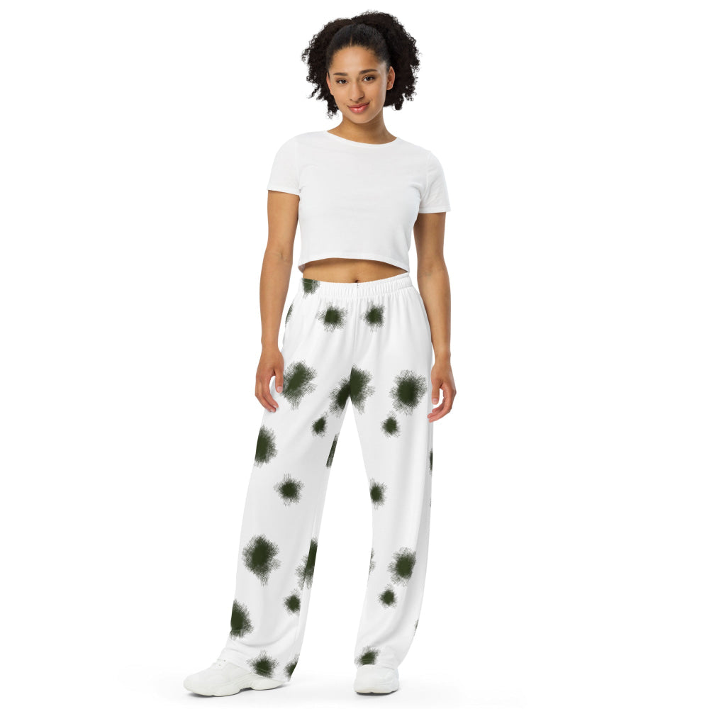 German Schneetarn CAMO unisex wide-leg pants - Unisex Wide-Leg Pants