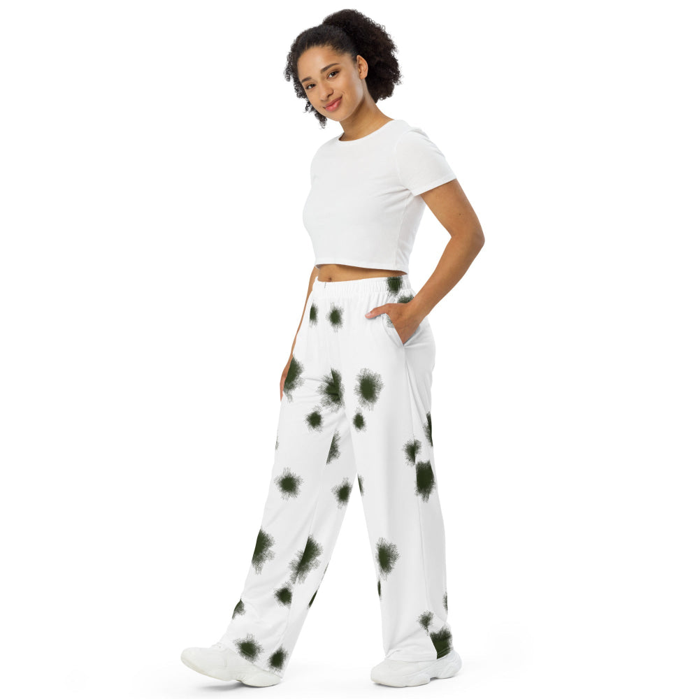 German Schneetarn CAMO unisex wide-leg pants - Unisex Wide-Leg Pants