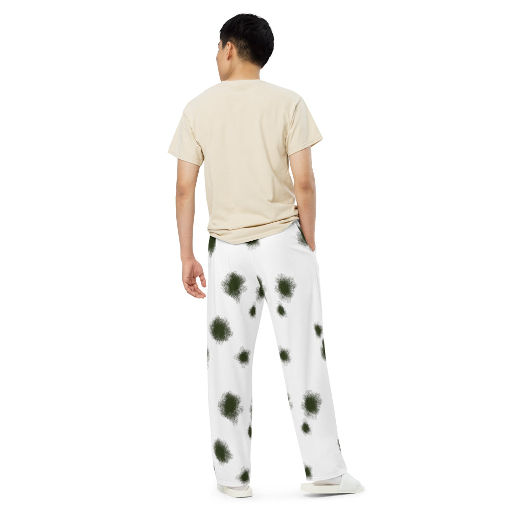 German Schneetarn CAMO unisex wide-leg pants - Unisex Wide-Leg Pants