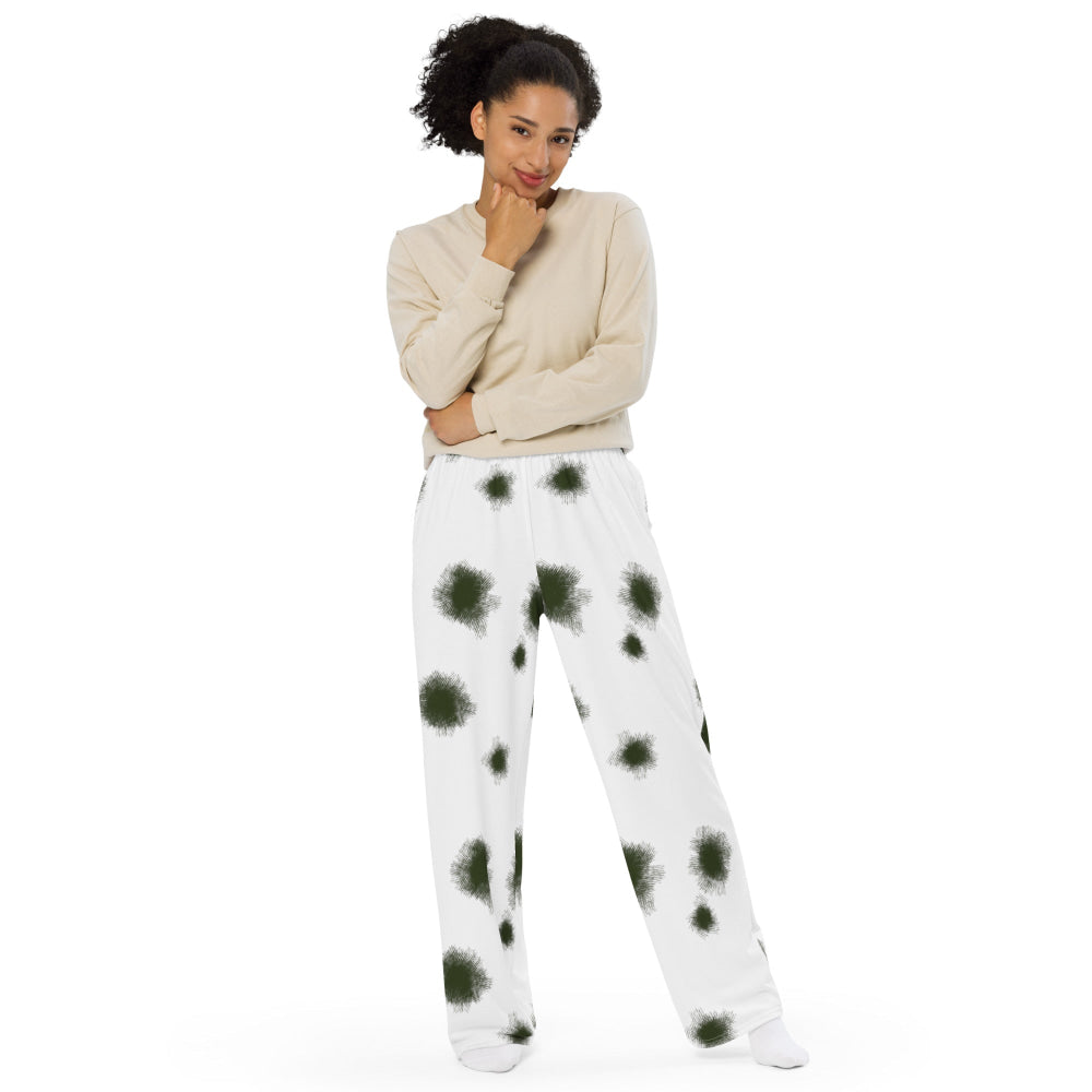 German Schneetarn CAMO unisex wide-leg pants - Unisex Wide-Leg Pants