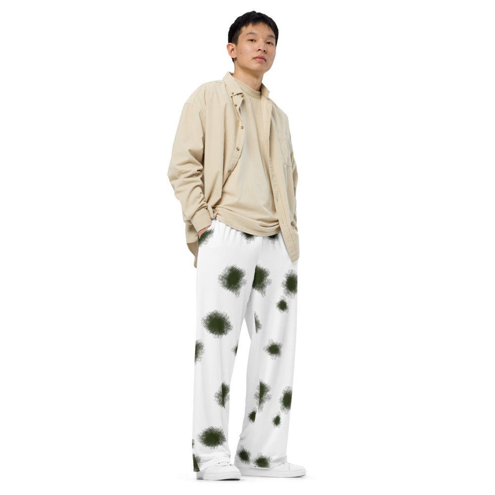 German Schneetarn CAMO unisex wide-leg pants - Unisex Wide-Leg Pants