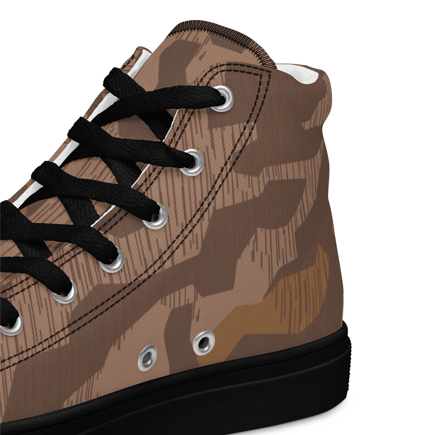 German Splittermuster 1931 Autumn CAMO Mens high top canvas shoes - High Top Canvas Shoes