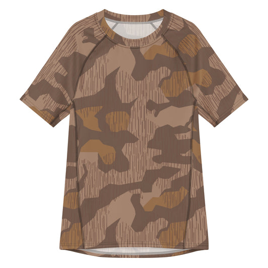 German Splittermuster 1931 Autumn CAMO Mens Short-Sleeve Rash Guard - 2XS - Short-sleeve Guards