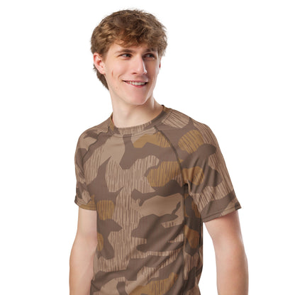 German Splittermuster 1931 Autumn CAMO Mens Short-Sleeve Rash Guard - Short-sleeve Guards