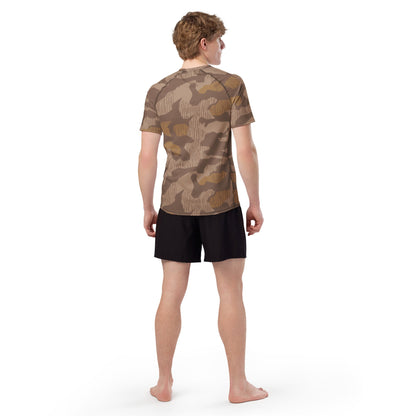 German Splittermuster 1931 Autumn CAMO Mens Short-Sleeve Rash Guard - Short-sleeve Guards