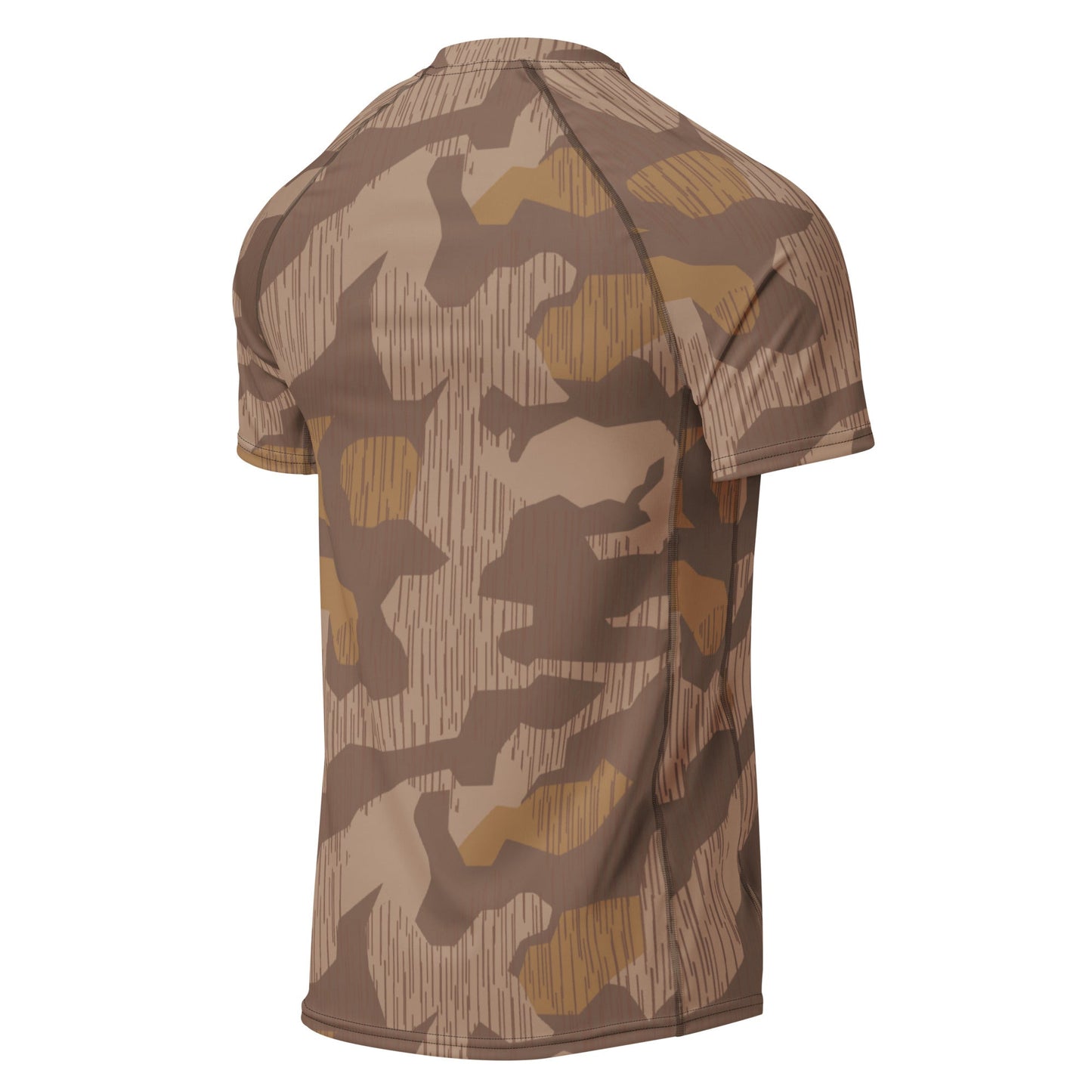 German Splittermuster 1931 Autumn CAMO Mens Short-Sleeve Rash Guard - Short-sleeve Guards
