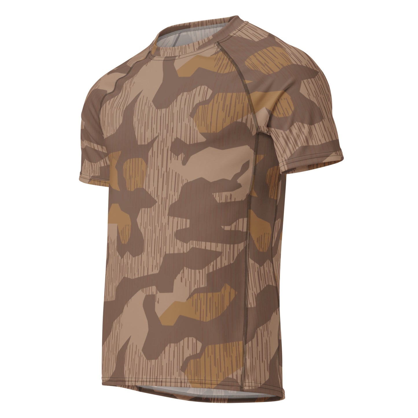 German Splittermuster 1931 Autumn CAMO Mens Short-Sleeve Rash Guard - Short-sleeve Guards