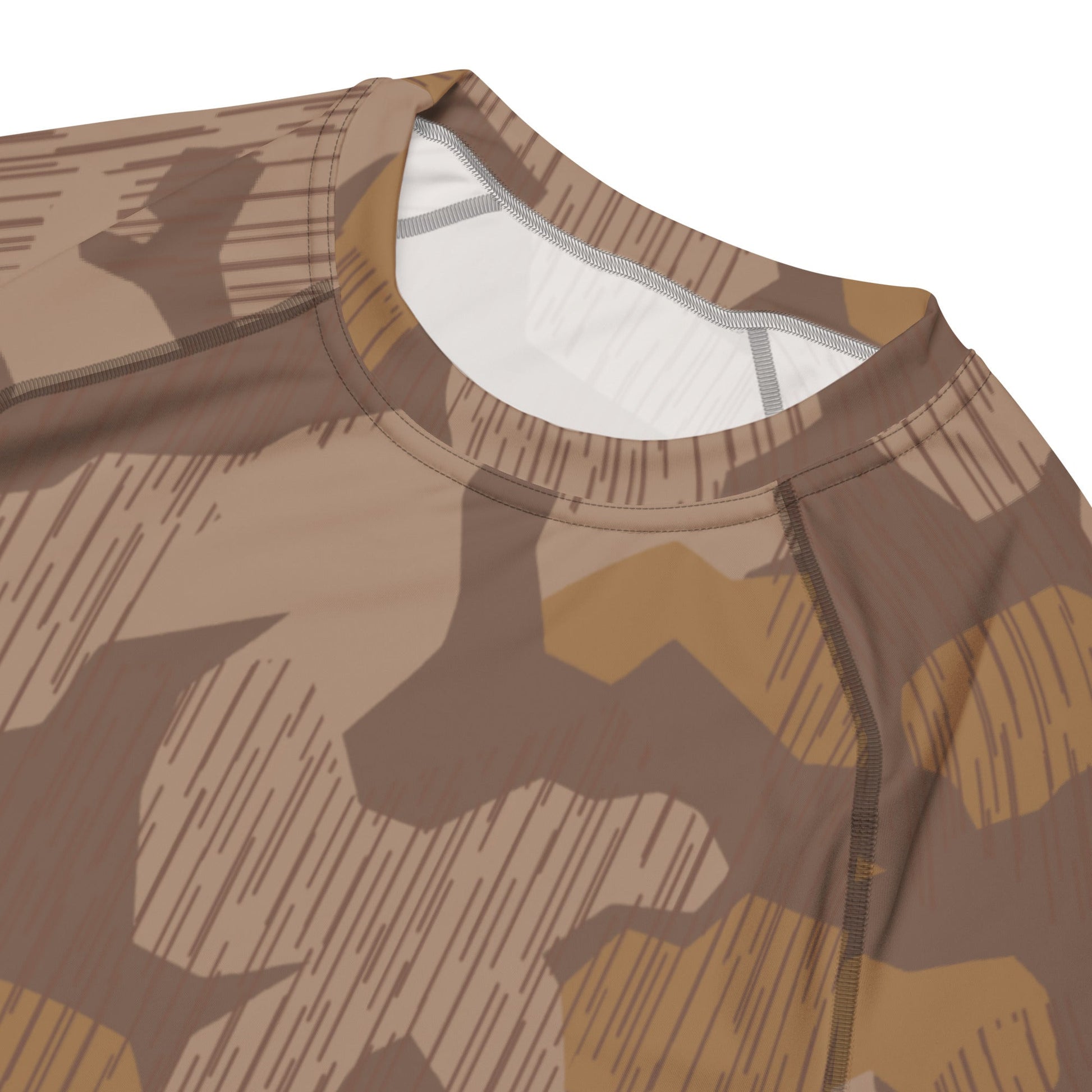 German Splittermuster 1931 Autumn CAMO Mens Short-Sleeve Rash Guard - Short-sleeve Guards