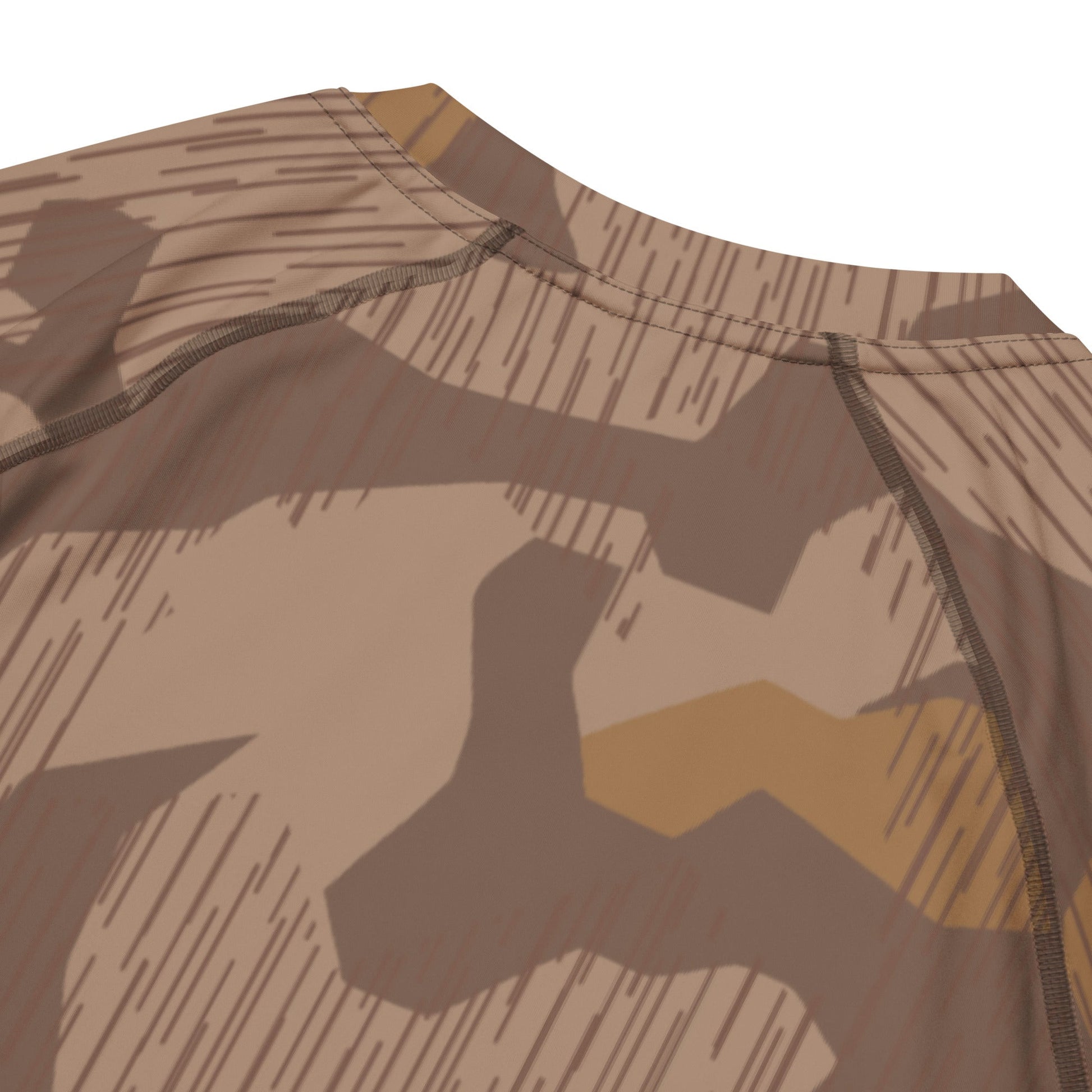 German Splittermuster 1931 Autumn CAMO Mens Short-Sleeve Rash Guard - Short-sleeve Guards