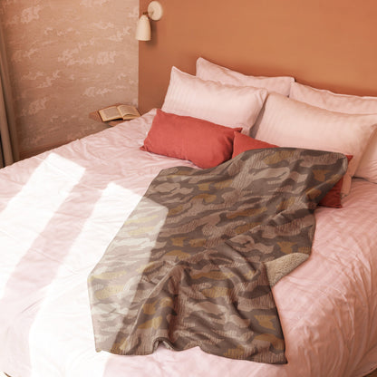 German Splittermuster 1931 Autumn CAMO Sherpa Blanket
