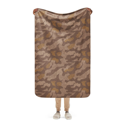 German Splittermuster 1931 Autumn CAMO Sherpa Blanket - 37″×57″