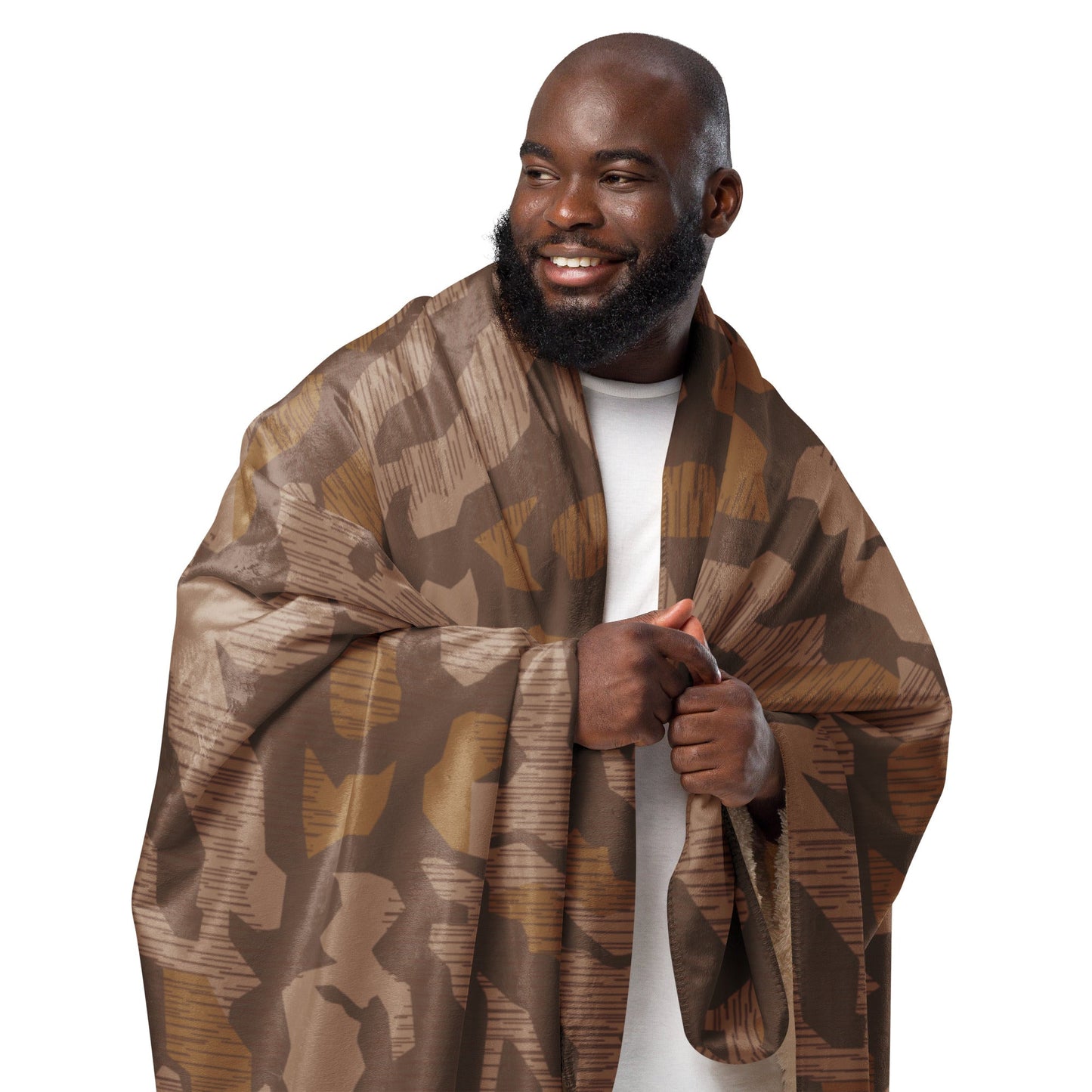 German Splittermuster 1931 Autumn CAMO Sherpa Blanket