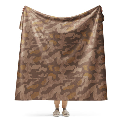 German Splittermuster 1931 Autumn CAMO Sherpa Blanket - 60″×80″