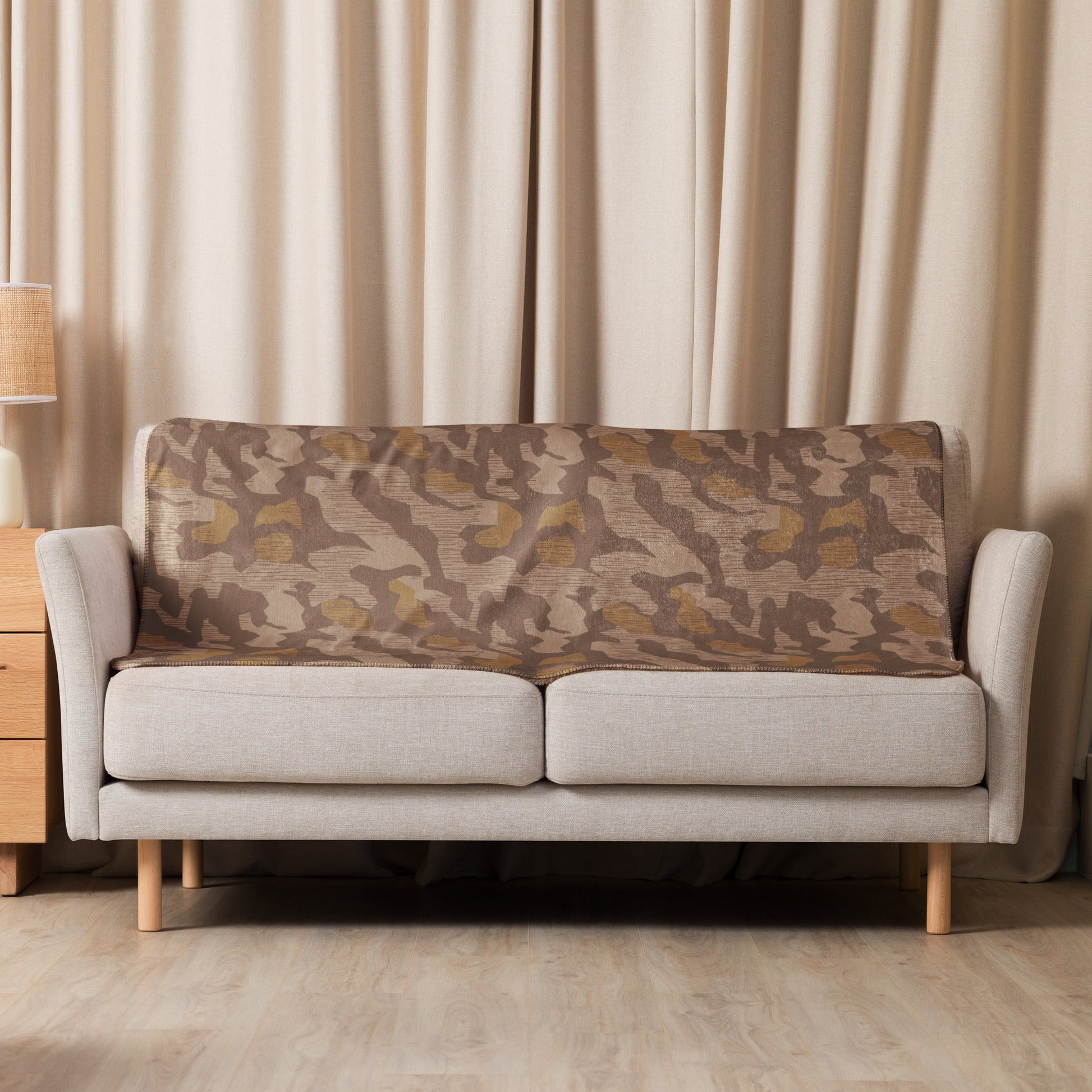 German Splittermuster 1931 Autumn CAMO Sherpa Blanket
