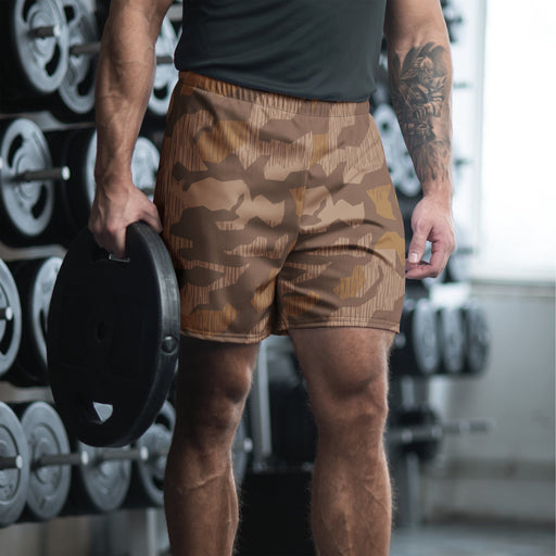 Splittermuster 1931 Autumn CAMO Unisex Athletic Long Shorts - 2XS