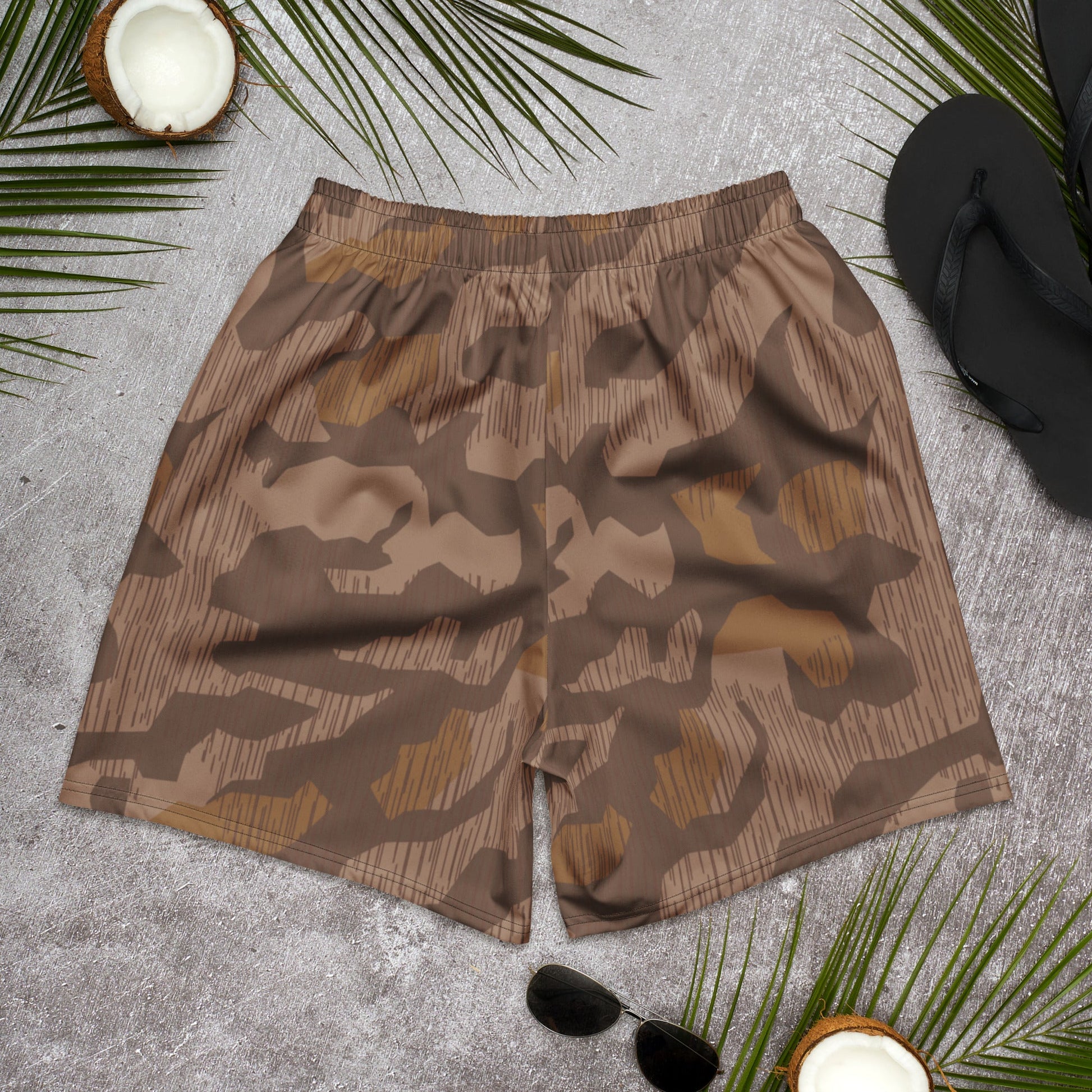 German Splittermuster 1931 Autumn CAMO Unisex Athletic Long Shorts
