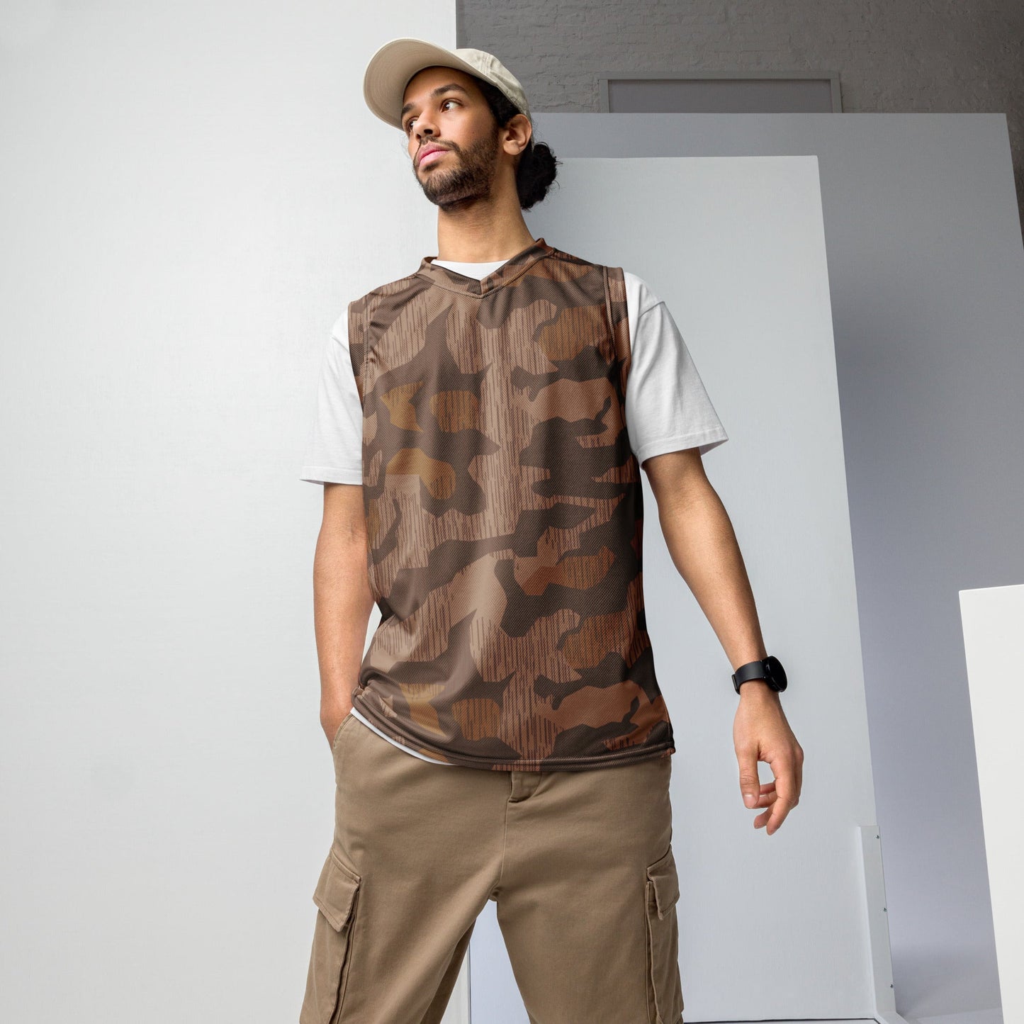 German Splittermuster 1931 Autumn CAMO unisex basketball jersey - 2XS - Basketball Jerseys
