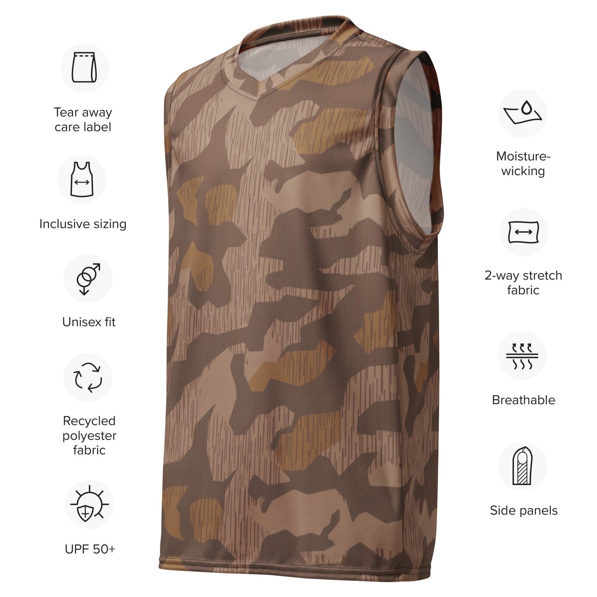 German Splittermuster 1931 Autumn CAMO unisex basketball jersey - Basketball Jerseys