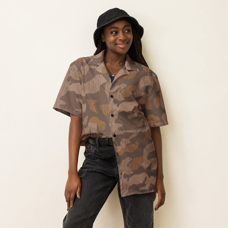Splittermuster 1931 Autumn CAMO Unisex Short-Sleeve Button Shirt - Button-Up