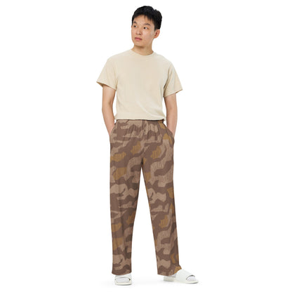 German Splittermuster 1931 Autumn CAMO unisex wide-leg pants - Wide-leg Pants