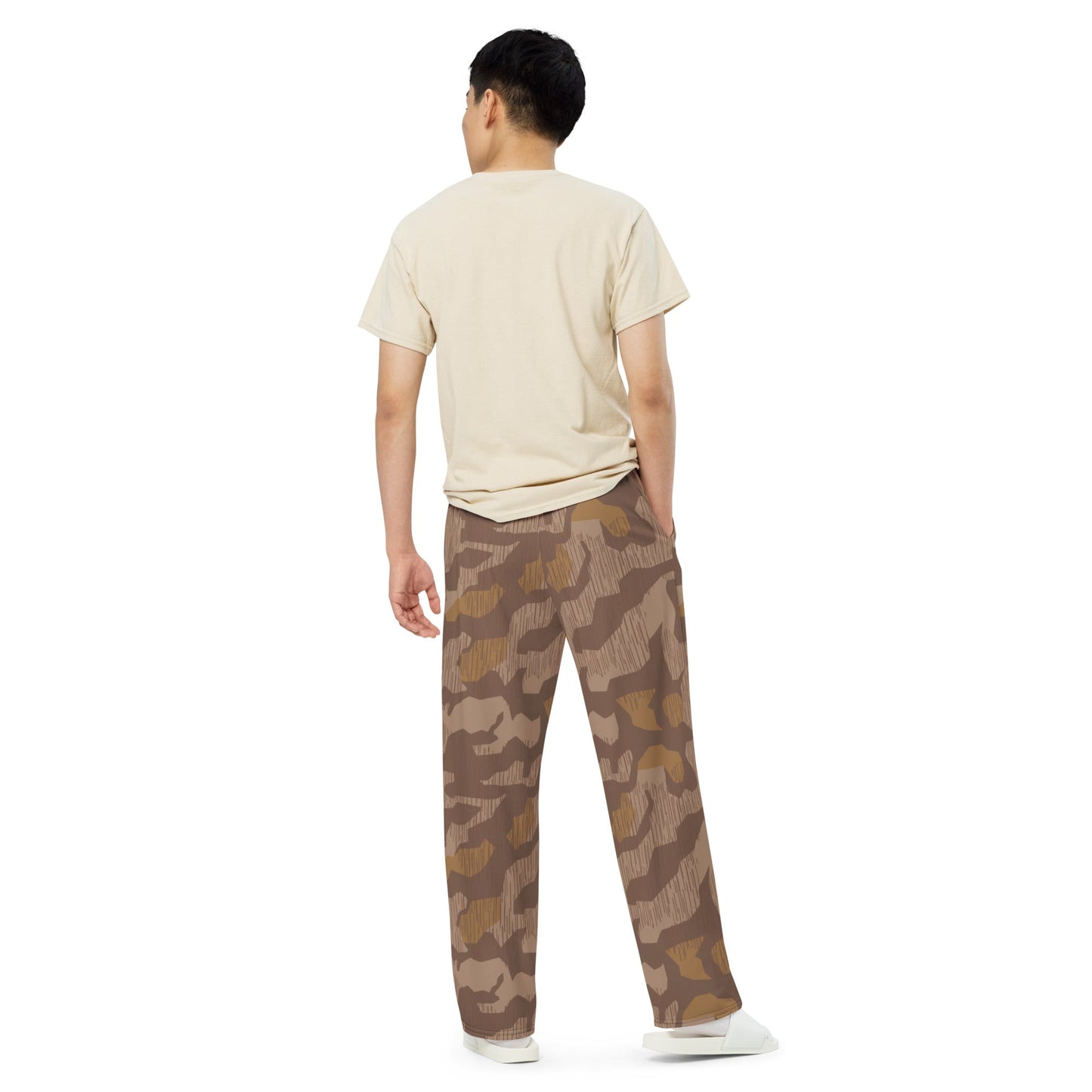 German Splittermuster 1931 Autumn CAMO unisex wide-leg pants - Wide-leg Pants