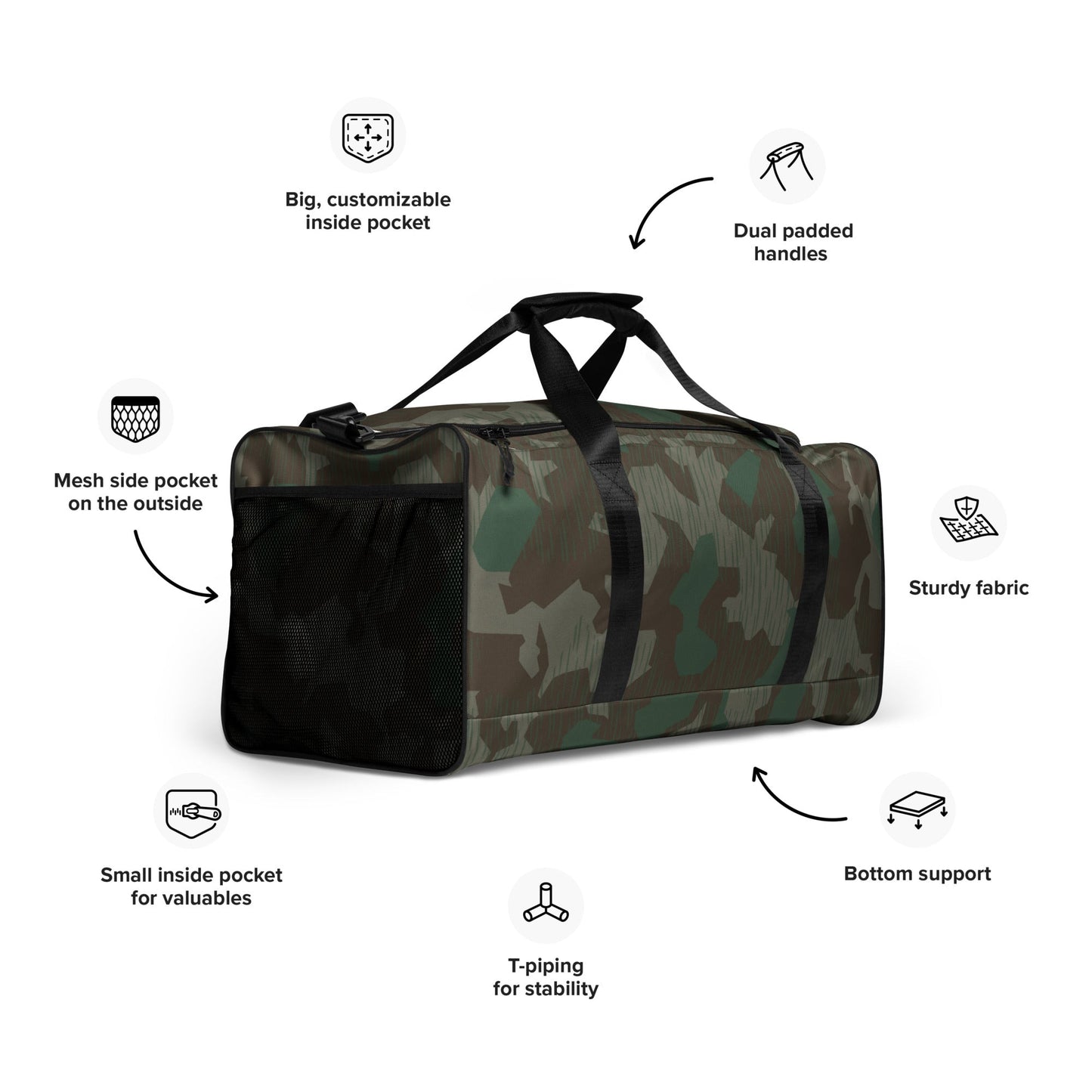 German Splittermuster 41 Luftwaffen CAMO Duffle bag - Bags